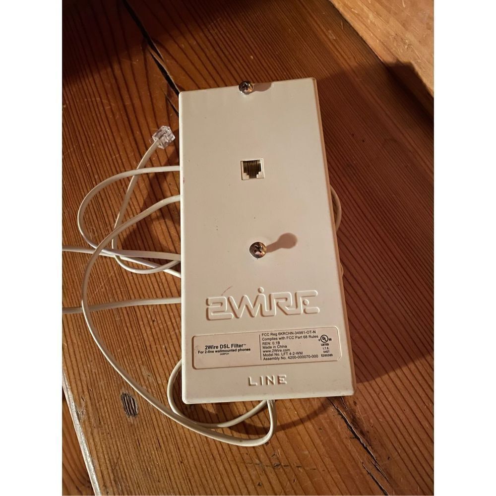 2 WIRE DSL FILTER SINGLE-LINE WALL MOUNT